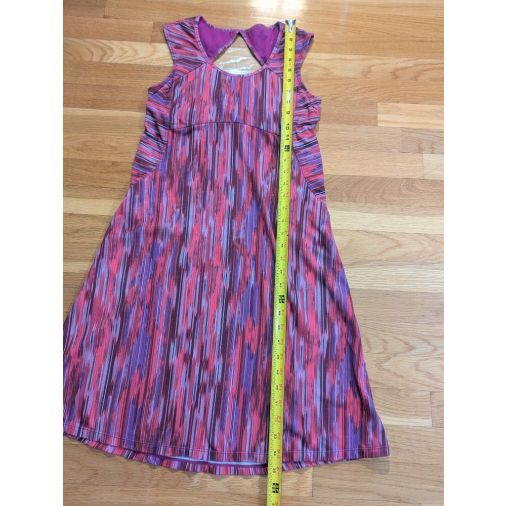 Prana Azalea Dress Purple Pink Patterned Extra Small XS - Picture 8 of 9